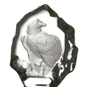  Fifth Avenue Crystal Eagle Glass Paper Weight Office 