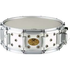   Pie White Satin Little Squealer Snare Drum 5x14 Musical Instruments