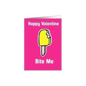 bite me valentine Card