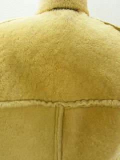 Mens coat jacket brown sheepskin shearling fur Bert Paley LTD winter L 