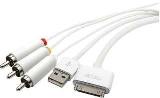   006J Composite AV Cable with USB Sync/Charge for iPad, iPod or iPhone