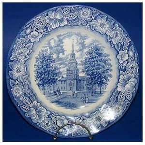  Liberty Blue Plate Independence Hall Stafforshire 
