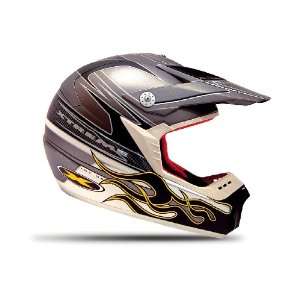 Xtreme Motopoint Dual Graphic Matte Gray/Black Medium Off Road Helmet