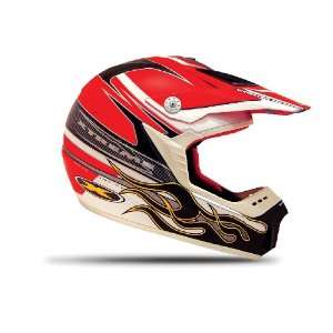 Xtreme Motopoint Dual Graphic Matte Red/White XX Small Off Road Helmet
