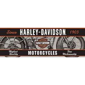  Glasscapes 60007 Harley Davidson Vintage Motorcycle Window 