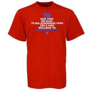  New York Giants Red Inside Line T shirt
