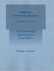 Developmental Mathematics Students Solutions Manual, (0321172477 