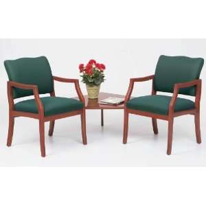  2 Arm Chairs w/Corner Table in Standard Fabric or Vinyl 
