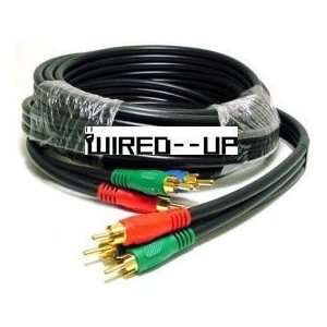  Wired Up 3.65M PREMIUM 3 RCA RGB VIDEO COMPONENT CABLE 