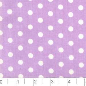  54 Wide Polka Dot Lavender/White Fabric By The Yard 