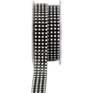  Rhinestone Diamond Ribbon (3/4 x 3Y) 4 Rows Diamond   1 