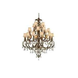 Crystorama 6907 FB CL MWP Royal Chandelier in Florentine Bronze 6907 F