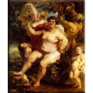  Bacchus 25x30 Streched Canvas Art by Rubens, Peter Paul 