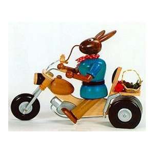    Easter Rabbit on Motorcycle German Incense Smoker 
