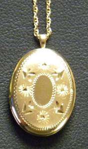 KREMENTZ 14KT GF oval LOCKET  