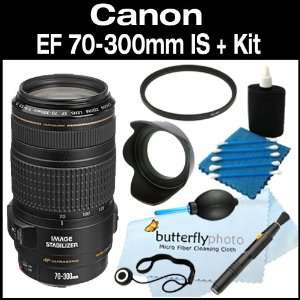 Canon EF 70 300mm f/4 5.6 IS USM Lens for Canon EOS SLR Cameras + UV 