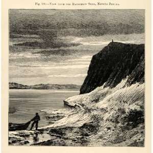  1882 Wood Engraving Matochkin Shar Strait Barents Kara Sea 