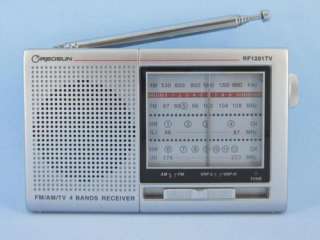 REDSUN RF 1201TV Silver FM/AM/TV Sound Pocket Radio  