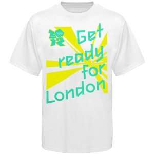  London 2012 Summer Olympics White Get Ready T shirt (Large 
