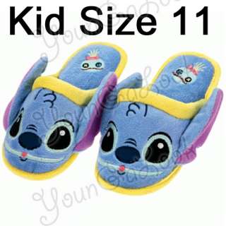 Disney Stitch Scrump Plush Bedroom Slippers Kid Size 11  