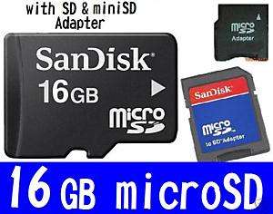 SanDisk 16GB 16G microSD SD TF microSDHC SDHC card +2A  