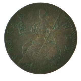 1775   Great Britain   US Colonial Era   Geo III   Half Penny 1/2d 