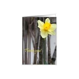  thank you for being my flower girl  Daffodil Card 