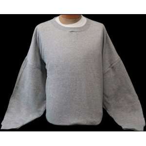  7XL Plain Gray Cotton Blend Sweatshirt