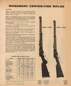 1979 MOSSBERG MODEL 472 PCA SCA LEVER ACTION RIFLE AD  