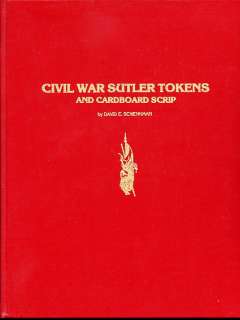 Civil War Sutler token Book by David Schenkman NEW  