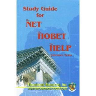 Study Guide for The NET, The HOBET, The HELP Entrance Tests Paperback 