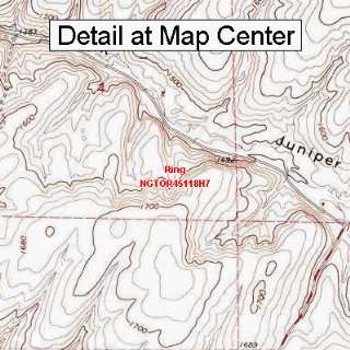  USGS Topographic Quadrangle Map   Ring, Oregon (Folded 