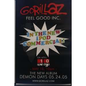 Gorillaz Demon Days Ipod MTV Poster