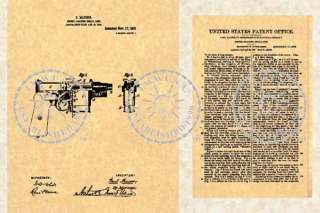 MAUSER C96 BROOMHANDLE Pistol/Gun PATENT   1908 #855  