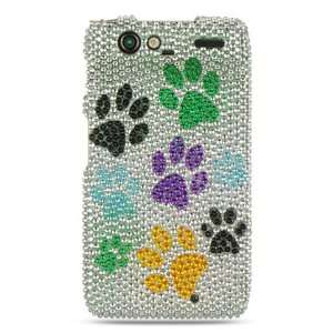  Colorful Dog Paws Rhinestones Diamond Protective Case for 