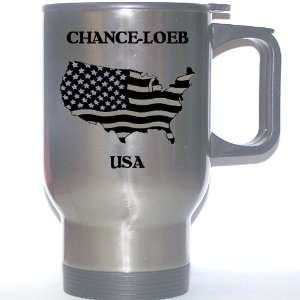  US Flag   Chance Loeb, Texas (TX) Stainless Steel Mug 