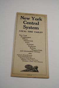 1949 NEW YORK CENTRAL RAILROAD TIME TABLE TIMETABLE NYC  