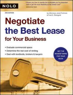   Negotiate Your Commercial Lease by Dale R. Willerton 