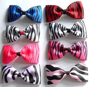 Zebra Print Hair Bow ♥Emo♥Kitsch♥Pin Up♥50s  