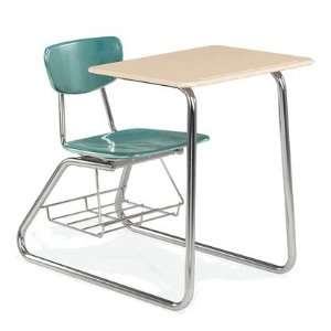  Virco Inc. Hard Plastic Sled Base Student Chair Desk Combo 