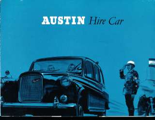 1963 1964 Austin Taxi Hire Car UK Sales Brochure  