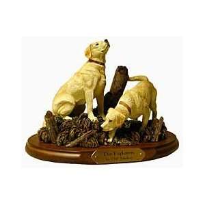  The Explorers Yellow Labrador Retrievers Figurine