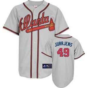 Atlanta Braves Jair Jurrjens Replica Player Jersey (Road)   Small 