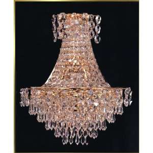  Crystal Wall Sconce, 4575 WS2, 3 lights, 24Kt Gold, 12 