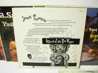 Yma Sumac 7 LP Record Lot  