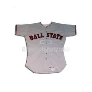   37 Game Used Ball State McAuliffe Baseball Jersey