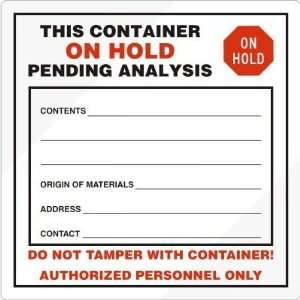  Pending Analysis, Add Own Text Paper Labels, 6 x 6 