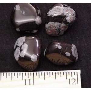  Tumbled Snowflake Obsidian (3/4   1 1/2)   10pcs 