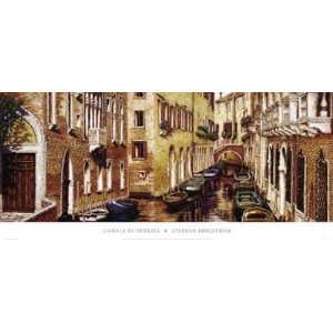  Canale Di Venezia by Stephen Bergstrom. Size 36.00 X 14.00 