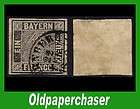 1849 German States Bavaria 1k Sc#1 Type I Used CDS
